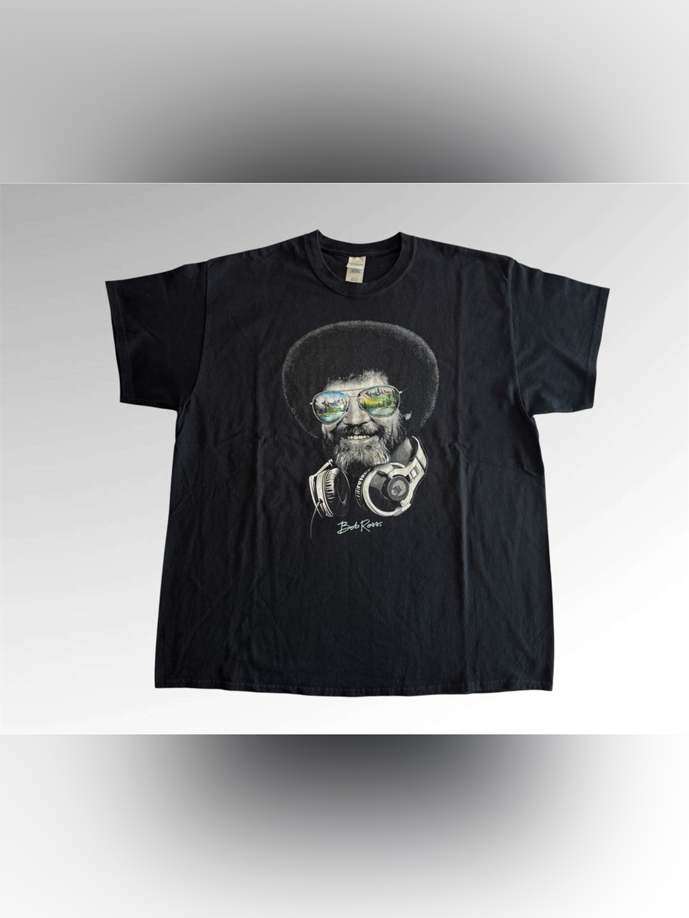 🛍️SALE🛍️ DJ Bob Ross Headphone & Shades Graphic Tee / T-Shirt - Picture 5 of 6